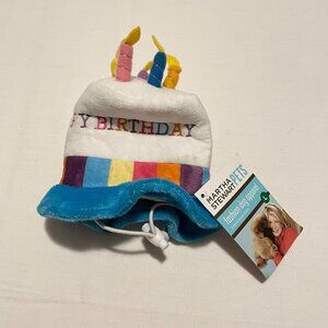 Martha Stewart Pets Dog Happy Birthday Hat Size Large Fashion Dog Apparel